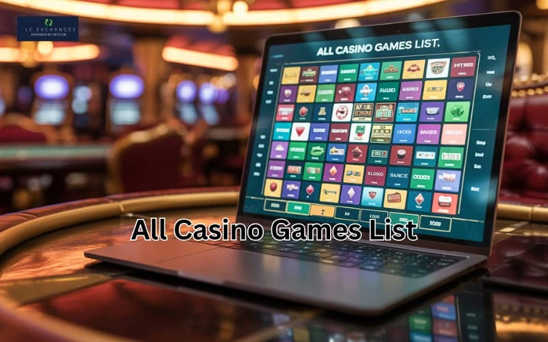 all casino games list